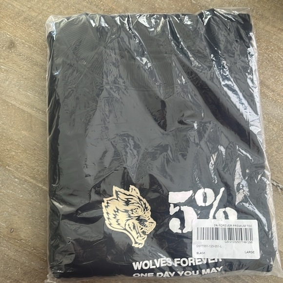 DARC Sport 5% Forever Premium Tee Black Rich Piana Collab "One Day You May" - Picture 3 of 3